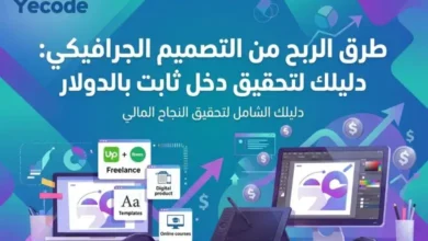 طرق الربح من التصميم الجرافيكي: دليلك لتحقيق دخل ثابت بالدولار في 2026 23 الربح من التصميم الجرافيكي عبر الإنترنت – يمن كود