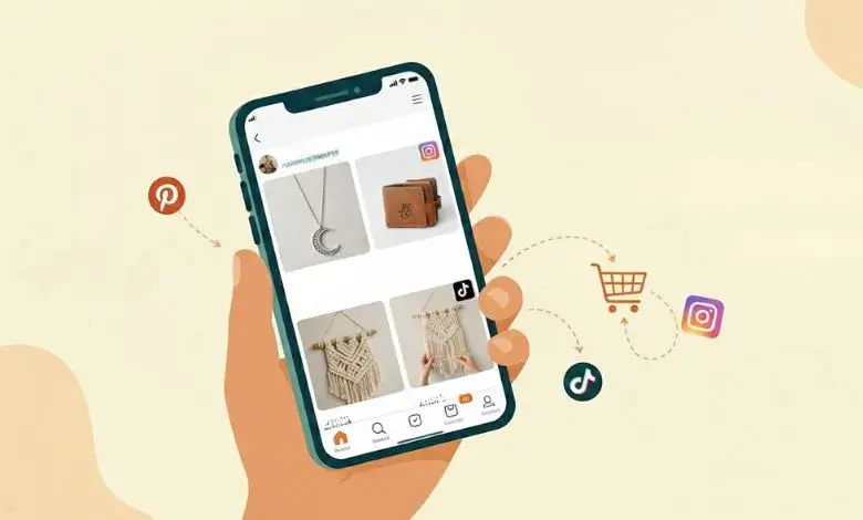 تسويق متجر Etsy عبر Pinterest وInstagram وTikTok
