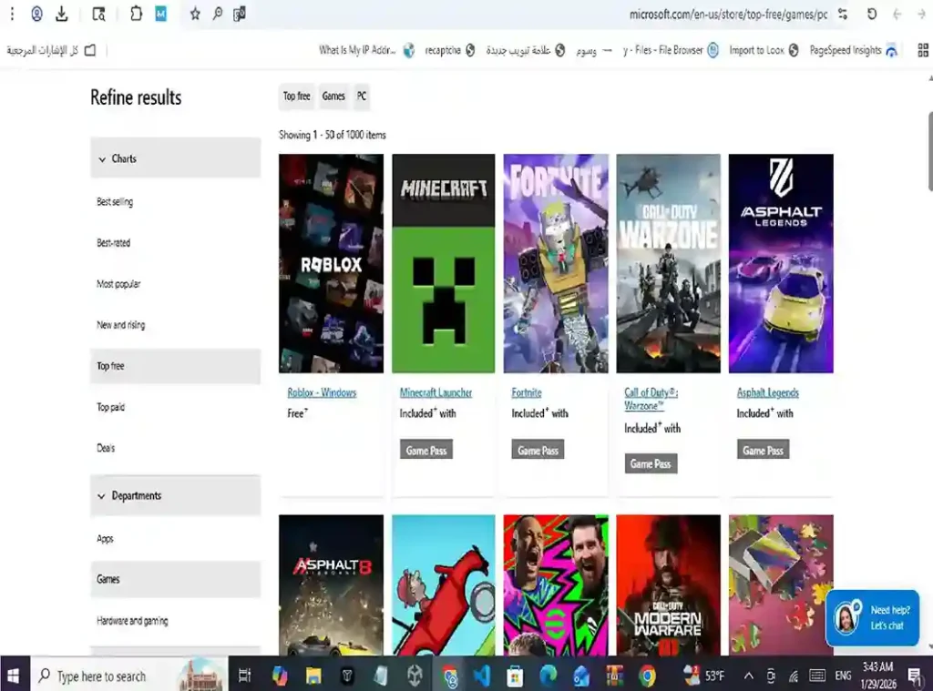افضل العاب على Microsoft Store