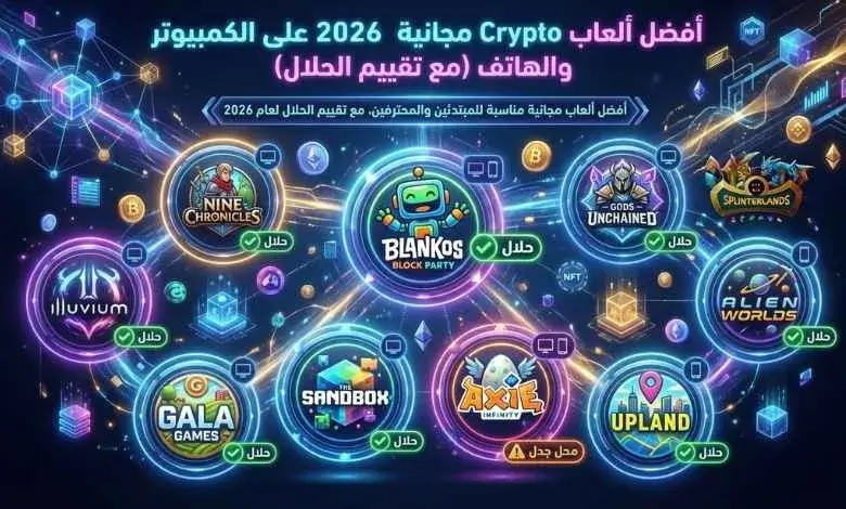 ألعاب Blockchain مجانية تربح Crypto بدون مشاكل شرعية، تجربة ممتعة وآمنة ألعاب Blockchain مجانية تربح Crypto بدون مشاكل شرعية، تجربة ممتعة وآمنة