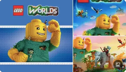 LEGO Worlds ألعاب تشبه ماين كرافت للبناء بمكعبات